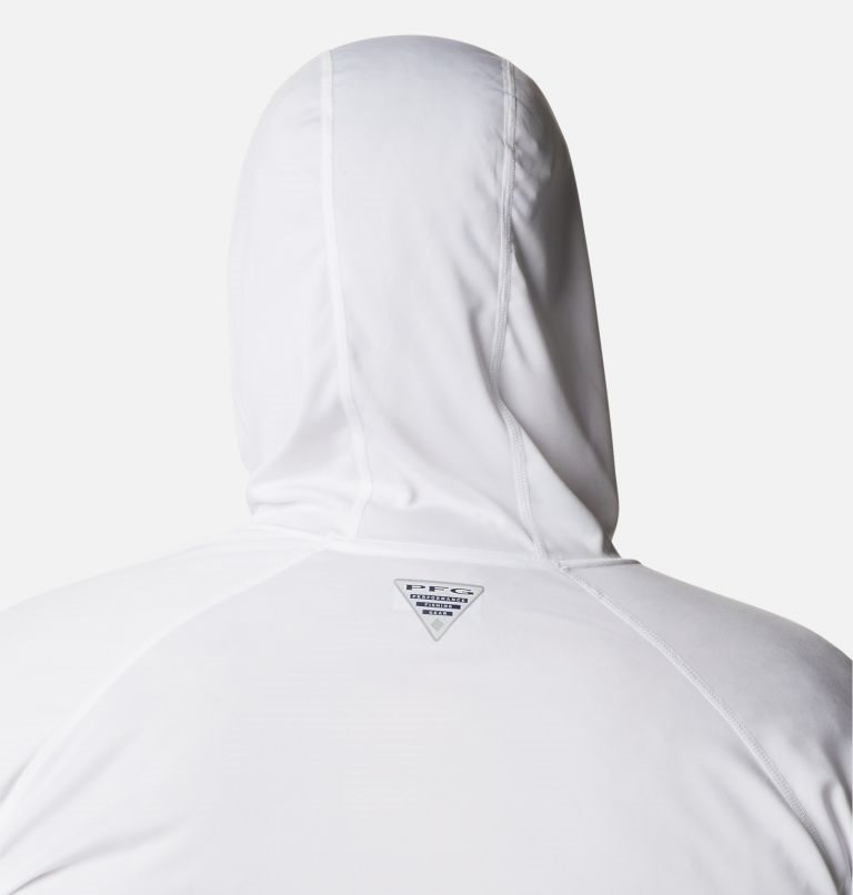 Men's Columbia PFG Terminal Tackle Hoodie White | Plus Size CA-M8C50